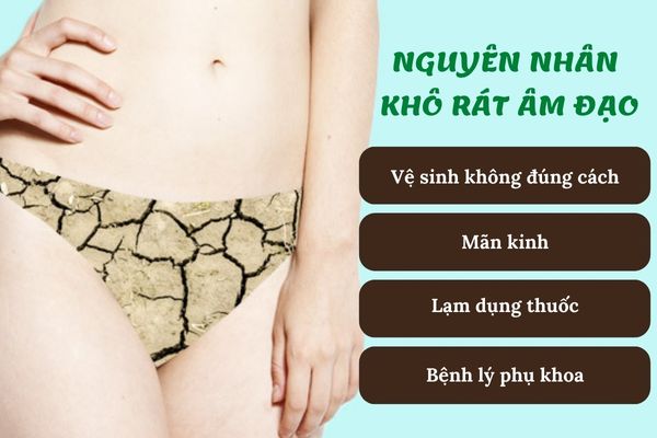 Khô rát âm đạo do nhiều nguyên nhân khác nhau gây ra