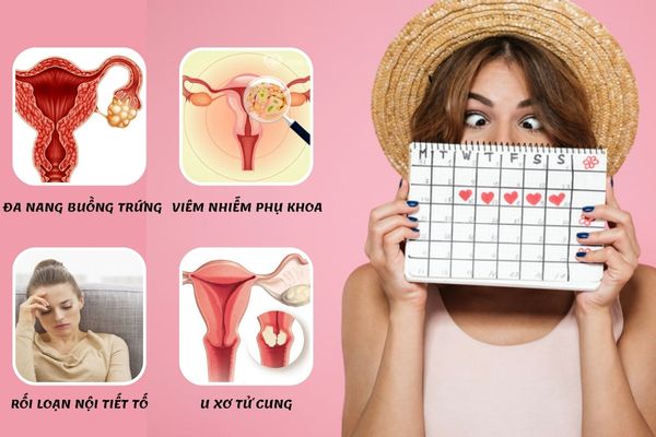 Các bệnh lý gây ra triệu chứng trễ kinh