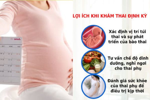 Khám thai định kỳ mang lại nhiều lợi ích đối cho mẹ và bé