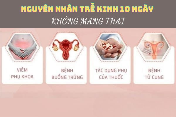 Nguyên nhân trễ kinh 10 ngày nhưng không mang thai