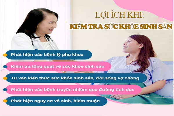 Lý do phái nữ nên thực hiện kiểm tra sức khỏe sinh sản